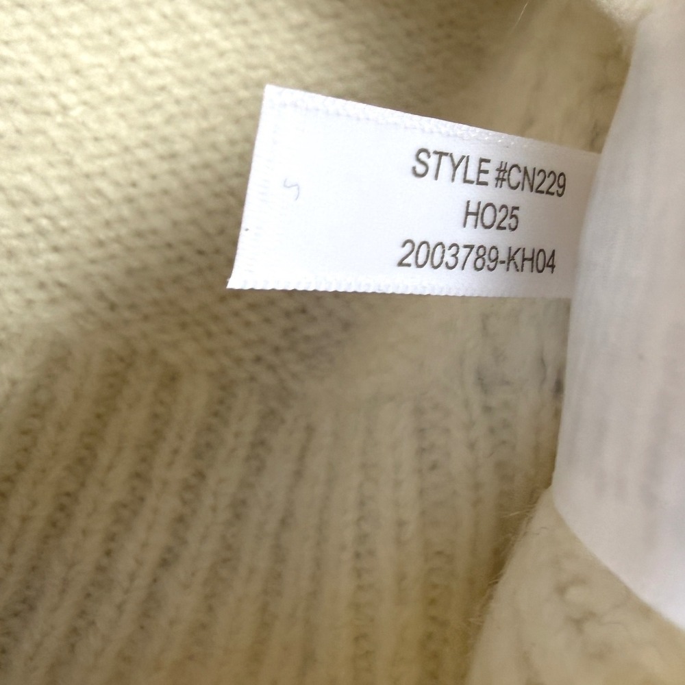 J CREW Relaxed crewneck pullover sweater NWT XXS ivory - Picture 6 of 8
